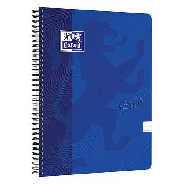 Oxford Touch blue A4 ruled spiral block, 90g, 70 sheets 400103994 260143 - 1
