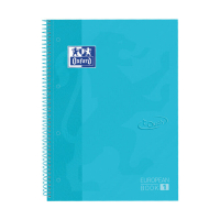 Oxford Touch pastel blue A4+ lined spiral lecture block, 90 grams (80 sheets) 400138327 260290