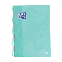Oxford Touch pastel turquoise A4+ lined spiral lecture block, 90 grams (80 sheets) 400138326 260293