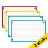 Oxford assorted A7 ruled flashcards (3 x 80-pack)