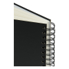 Oxford black A5 hardcover spiral sketch book, 225 grams (40 sheets) 400152645 237634 - 3