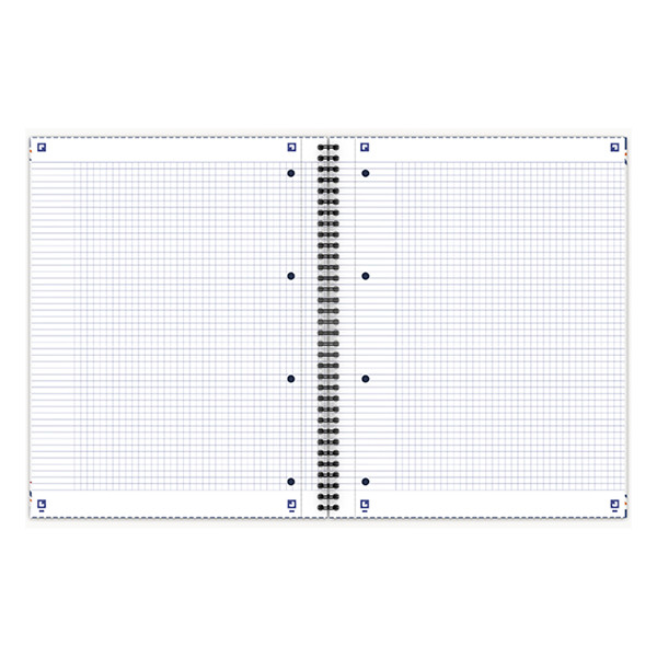 Oxford boho chic lion A4+ checked spiral block 4 holes, 90 grams (60 sheets) 400143832 260174 - 2