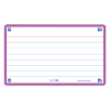 Oxford lilac A7 ruled flashcards (80-pack) 260197 - 1