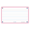 Oxford pink A7 ruled flashcards (80-pack) 260202 - 1