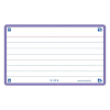 Oxford purple A7 ruled flashcards (80-pack) 260200 - 1