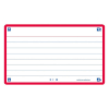 Oxford red A7 ruled flashcards (80-pack) 260201 - 1