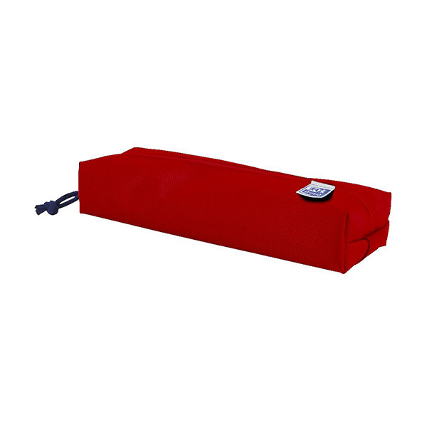 Oxford red rectangular pencil case 260282 - 1