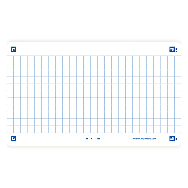 Oxford white A7 checkered flashcards (80-pack) 260216 - 1