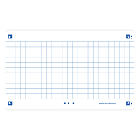 Oxford white A7 checkered flashcards (80-pack) 260216