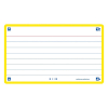 Oxford yellow A7 ruled flashcards (80-pack) 260195 - 1