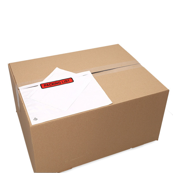 "PACKING LIST" envelope 225 x 165mm (A5) | self-adhesive | 123ink | 1,000-pack 300787 - 2