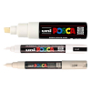 POSCA PC-1MC/5M/8K white paint marker set (3-pack)