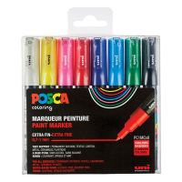 POSCA PC-1MC paint marker set, 0.7 - 1mm conical (8-pack) PC1MC/8AASS18 424067