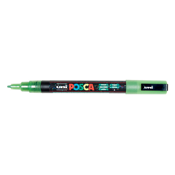 POSCA PC-3ML dark green glitter paint marker (0.9mm - 1.3mm round) PC3MLVF 424119 - 1