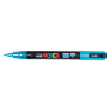 POSCA PC-3ML light blue glitter paint marker (0.9mm - 1.3mm round) 424113 - 1