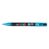 POSCA PC-3ML light blue glitter paint marker (0.9mm - 1.3mm round) PC3MLBC 424113