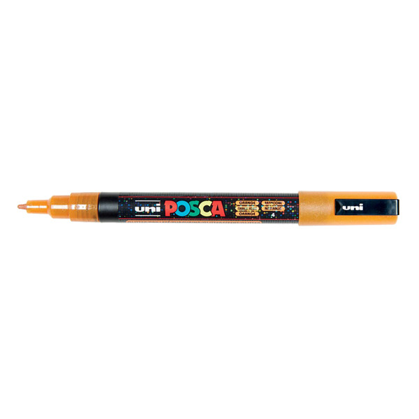 POSCA PC-3ML orange glitter paint marker (0.9mm - 1.3mm round) PC3MLO 424116 - 1