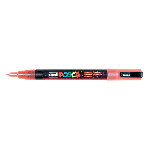 POSCA PC-3ML red glitter paint marker (0.9mm - 1.3mm round) PC3MLR 424117 - 1