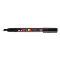 POSCA PC-3M black paint marker (0.9 - 1.3mm round) | 12-pack