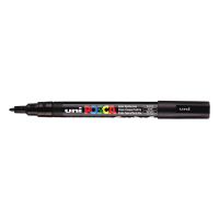 POSCA PC-3M black paint marker (0.9mm - 1.3mm round) PC3MN 424090