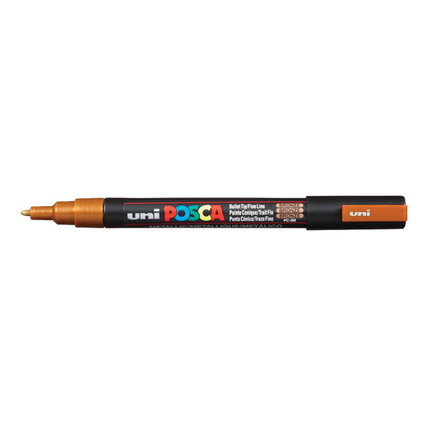 POSCA PC-3M bronze paint marker (0.9mm - 1.3mm round) PC3MBR 424078 - 1