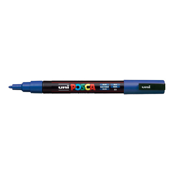 POSCA PC-3M dark blue paint marker (0.9mm - 1.3mm round) PC3MBF 424075 - 1