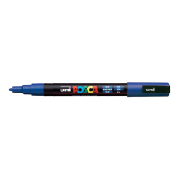 POSCA PC-3M dark blue paint marker (0.9mm - 1.3mm round) PC3MBF 424075