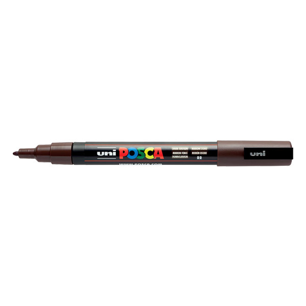 POSCA PC-3M dark brown paint marker (0.9 - 1.3mm round) | 12-pack 424330 - 1