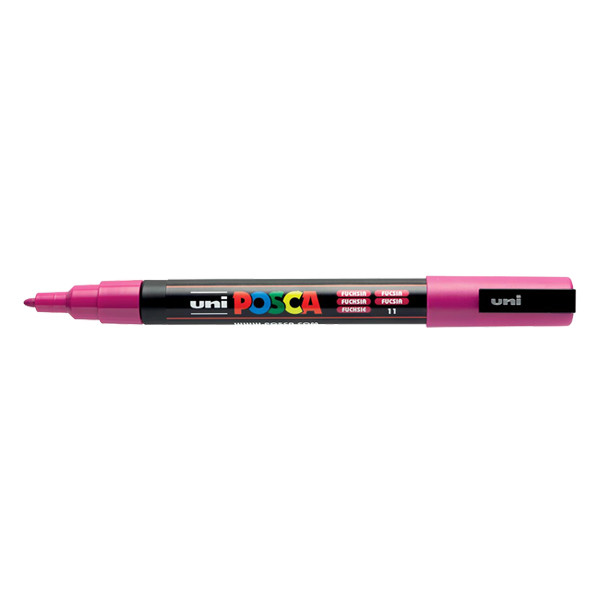 POSCA PC-3M fuschia paint marker (0.9 - 1.3mm round) | 12-pack 424338 - 1