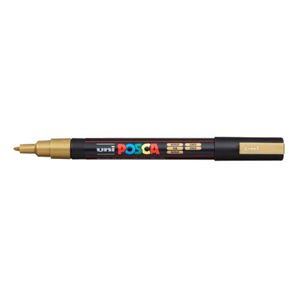 POSCA PC-3M gold paint marker (0.9 - 1.3mm round) 424093 - 1