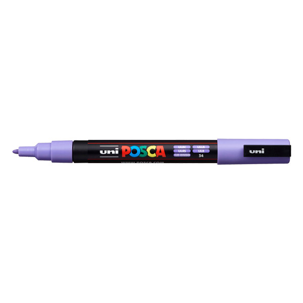 POSCA PC-3M lilac paint marker (0.9mm - 1.3mm round) PC3ML 424085 - 1