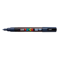 POSCA PC-3M navy blue paint marker (0.9 - 1.3mm round) | 12-pack