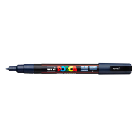 POSCA PC-3M navy blue paint marker  (0.9mm - 1.3mm round) PC3MBMAR 424077