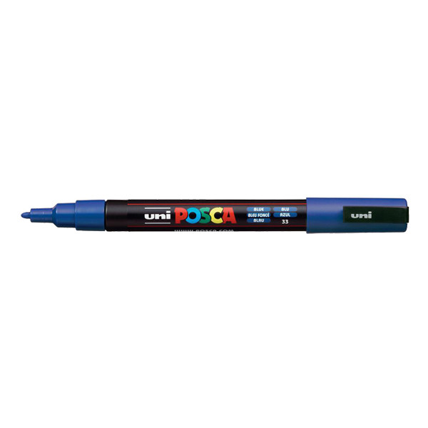 POSCA PC-3M paint marker dark blue (0.9 - 1.3 mm round) (12-pack) 424316 - 1