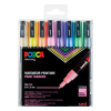 POSCA PC-3M pastel paint marker set, 0.9mm - 1.3mm round (8 pack)