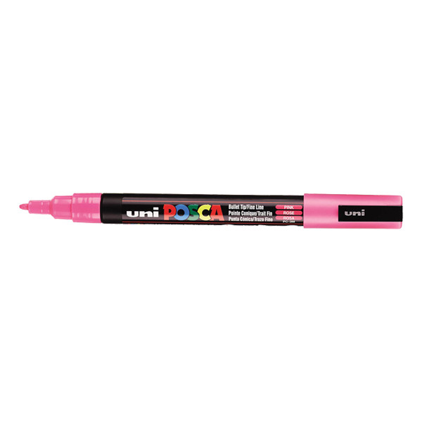 POSCA PC-3M pink paint marker (0.9 - 1.3mm round) 424095 - 1