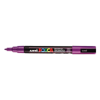 POSCA PC-3M purple paint marker (0.9 - 1.3mm round) | 6-pack