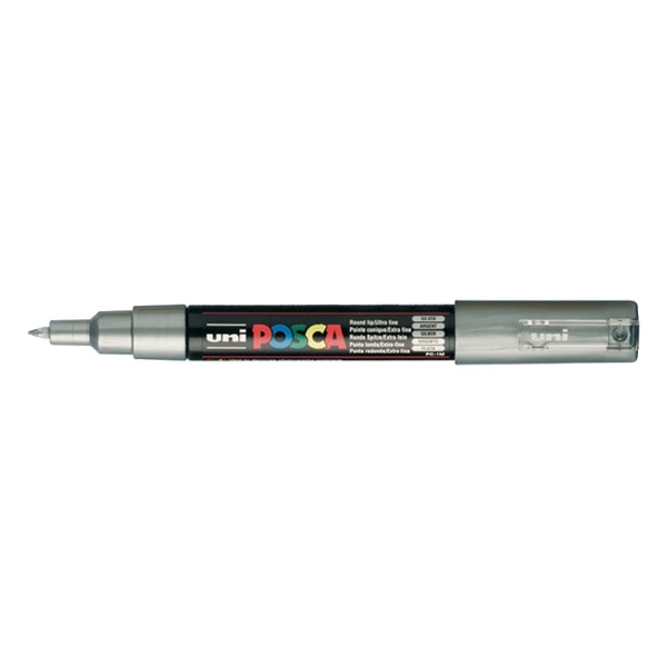 POSCA PC-3M silver paint marker (0.9 - 1.3mm round) | 12-pack 424312 - 1