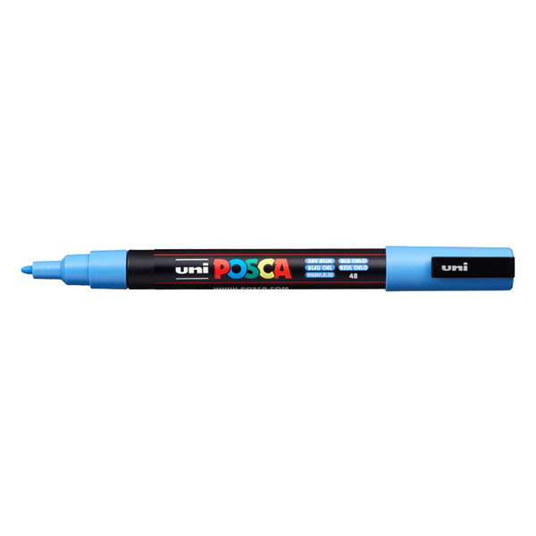POSCA PC-3M sky blue paint marker (0.9 - 1.3mm round) 424073 - 1