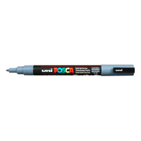 POSCA PC-3M slate grey paint marker (0.9 - 1.3mm round) | 12-pack