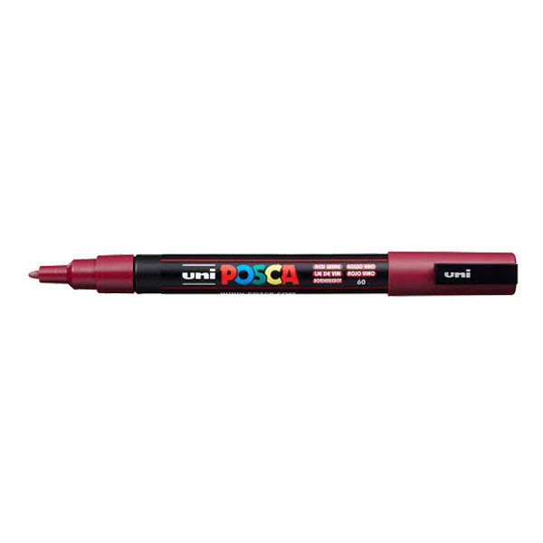 POSCA PC-3M wine red paint marker (0.9 - 1.3mm round) | 12-pack 424328 - 1