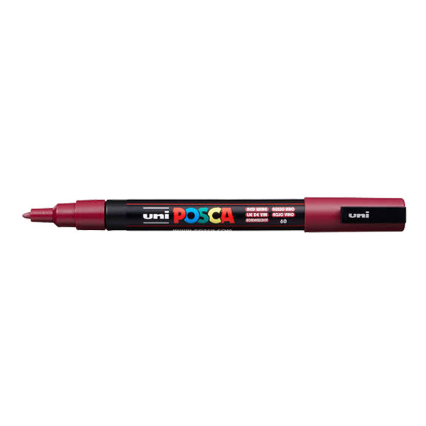 POSCA PC-3M wine red paint marker (0.9mm - 1.3mm round) PC3MLV 424087 - 1