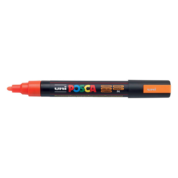 POSCA PC-5M neon orange paint marker (1.8 - 2.5mm round) PC5MOFLUO 424148 - 1