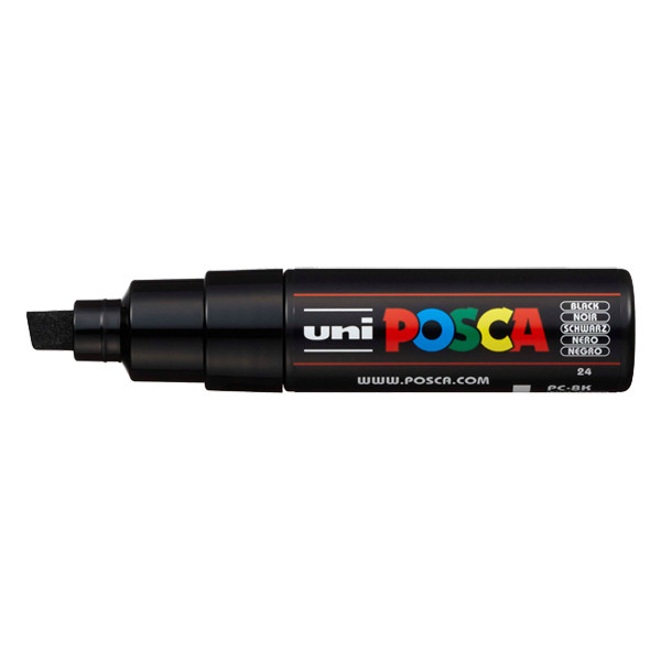 POSCA PC-8K black paint marker (8mm chisel) 424209 - 1
