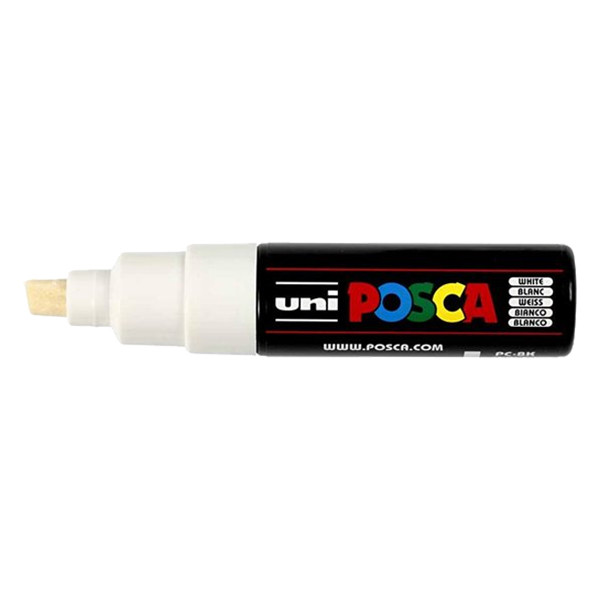 POSCA PC-8K white paint marker (8mm chisel) 424198 - 1