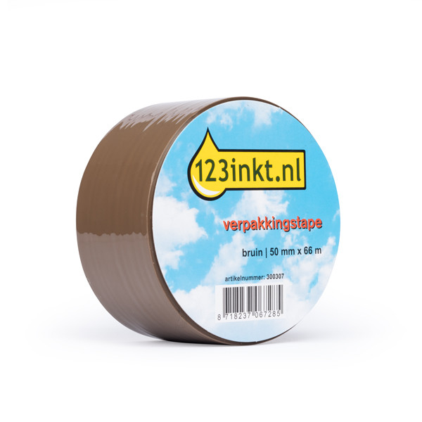 Packing tape 50mm x 66m (brown) | 123ink 300307 - 1