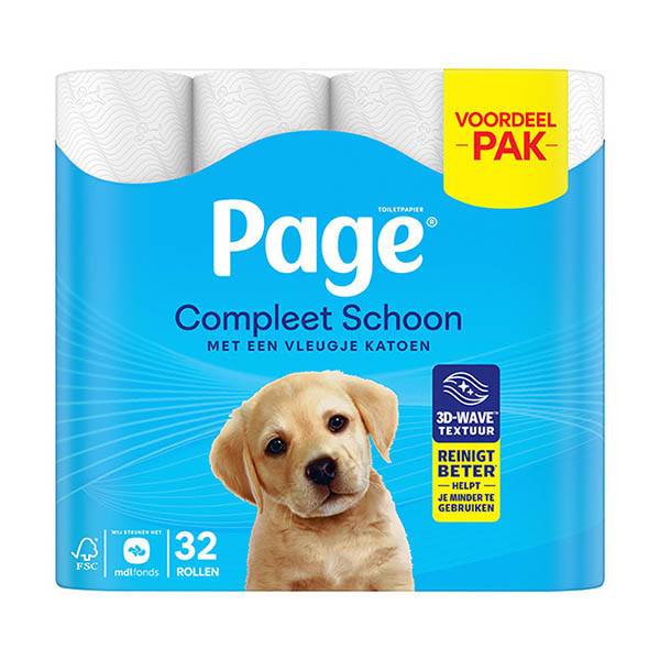 Toilet rolls (2-ply) | Page Complete Clean | 16-pack x2 520404 - 1