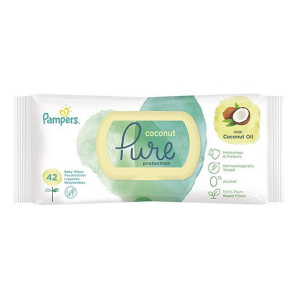 Pampers Aqua Pure Protection coconut wipes (42-pack)  SPA04017 - 1