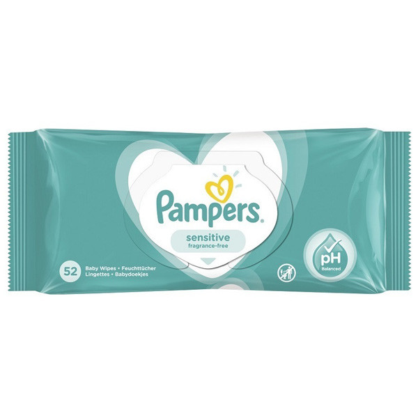 Baby wipes (52 wipes) | Pampers Sensitive SPA00186 - 1