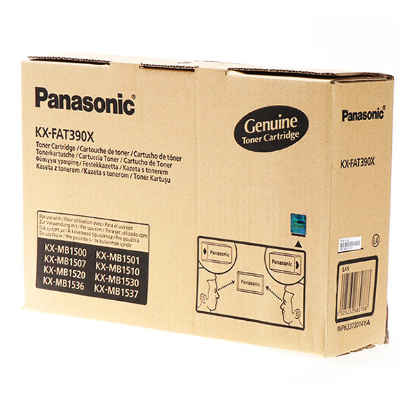 Panasonic KX-FAT390X black toner (original Panasonic) 075410 - 1